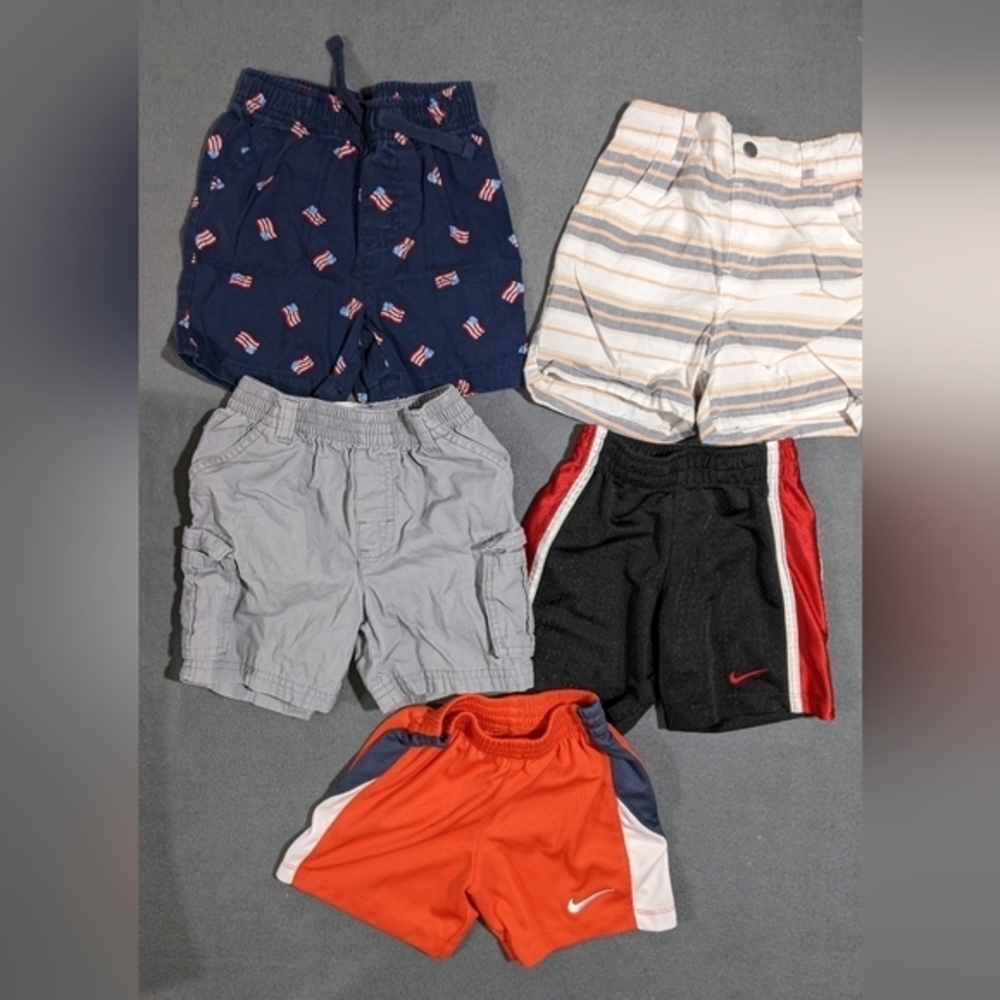 Boys shorts bundle 24 months 2t‎ Nike jumping beans garanimals